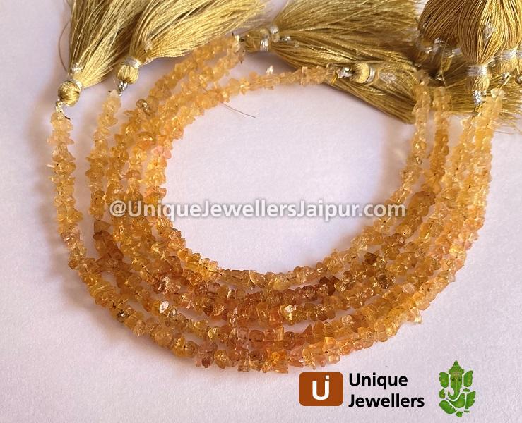 Imperial Topaz Rough Chips Beads